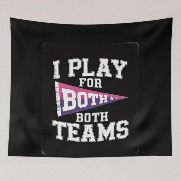 Item preview, Play For Both Teams Bi Pride Flag Bisexual Bisexuality LGBT  designed and sold by MonsterBuddiess.