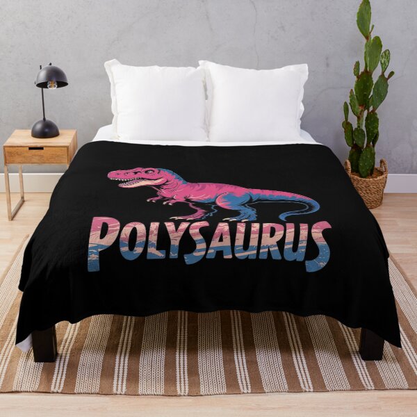 Item preview, Polysaurus Bi Bisexual Pride Flag Polyamory Dinosaur T Rex  designed and sold by MonsterBuddiess.
