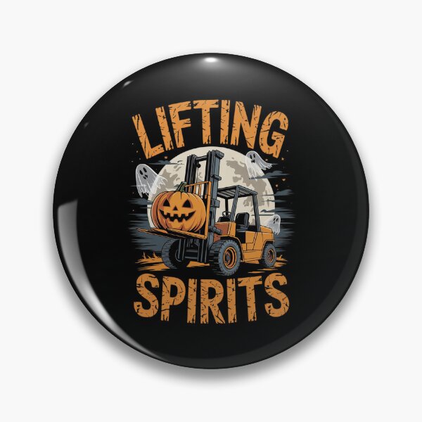 Item preview, Pumpkin Forklift Truck Driver Forklifting License Halloween  designed and sold by lilLilaBatArt.