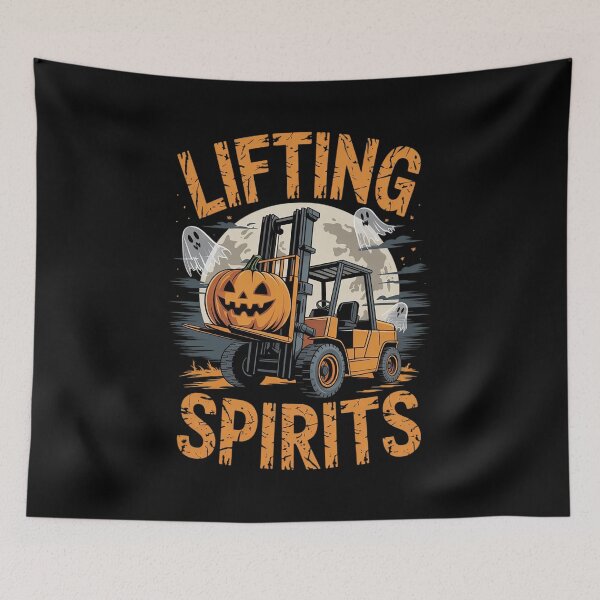 Item preview, Pumpkin Forklift Truck Driver Forklifting License Halloween  designed and sold by lilLilaBatArt.
