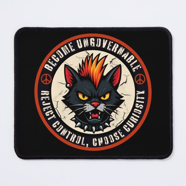 Item preview, Become Ungovernable Cat | Reject Control, Choose Curiosity designed and sold by PROPera-design.