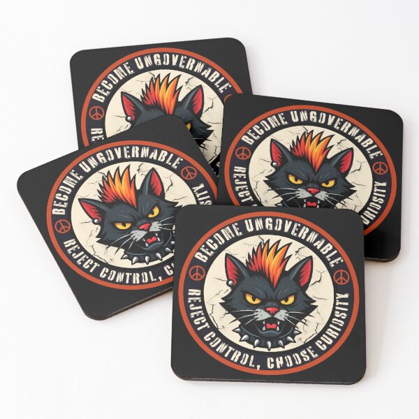 Item preview, Become Ungovernable Cat | Reject Control, Choose Curiosity designed and sold by PROPera-design.
