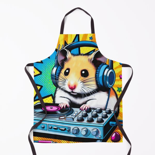 Item preview, Cute hamster listening to electronic music designed and sold by Dogandesighn.
