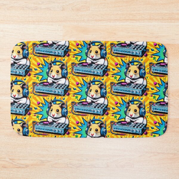 Item preview, Cute hamster listening to electronic music designed and sold by Dogandesighn.