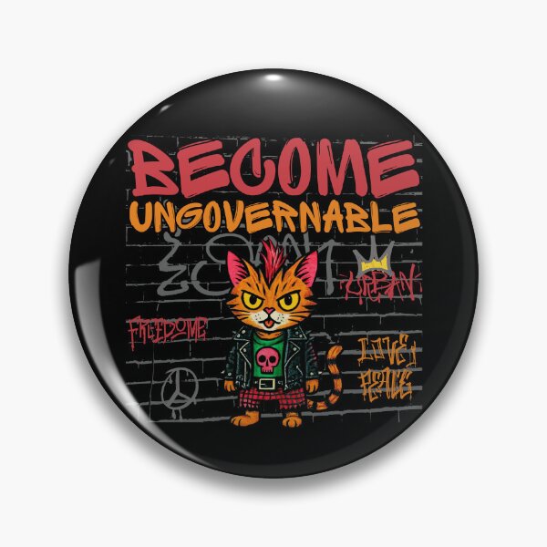 Item preview, Become Ungovernable Cat Punk Rebel Street Art designed and sold by PROPera-design.