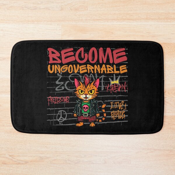 Item preview, Become Ungovernable Cat Punk Rebel Street Art designed and sold by PROPera-design.