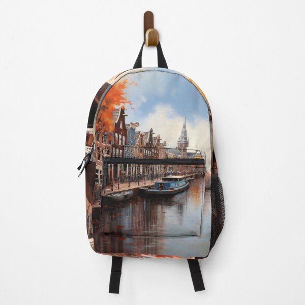 Item preview, Beautiful cityscape inspired by Amsterdam, serene and stunning, in the Netherlands designed and sold by Orianah.