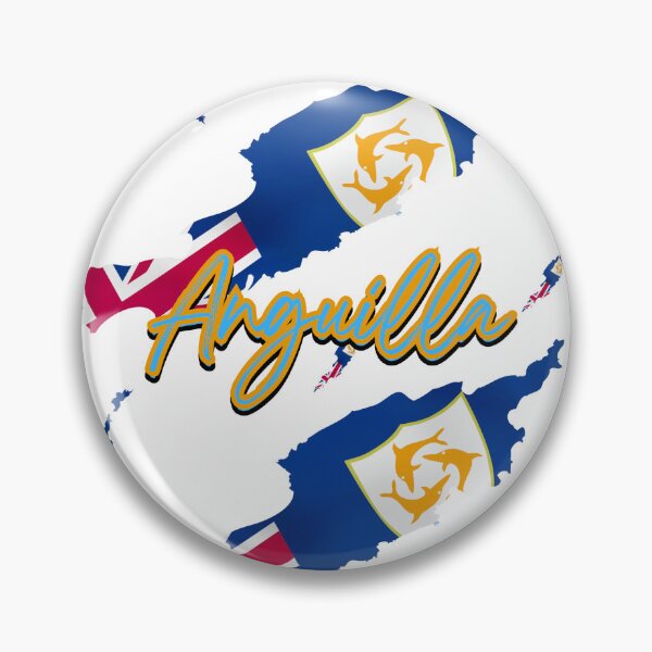 Item preview, Anguilla Flag Map designed and sold by BreezyCharm.