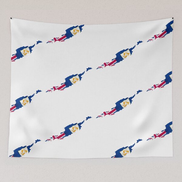 Item preview, Anguilla Flag Map designed and sold by BreezyCharm.