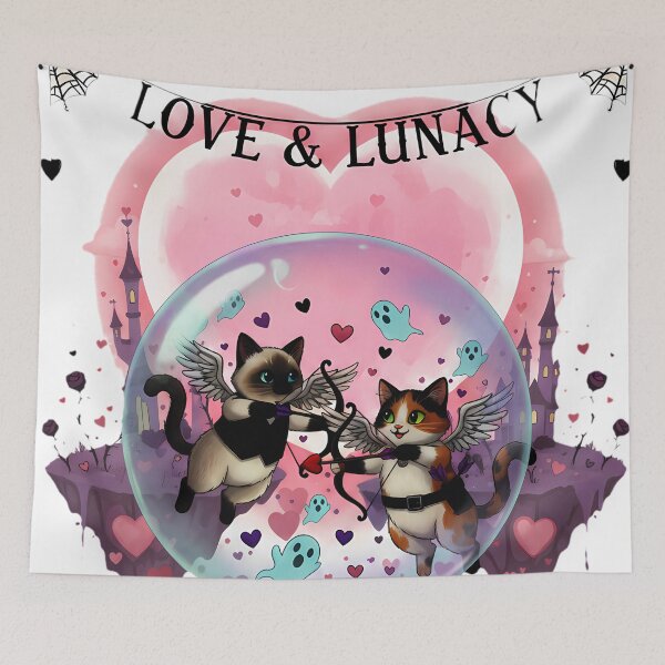 Item preview, Love & Lunacy Cupid Cats Floating Bubble Dreamscape designed and sold by meesub.