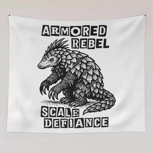 Item preview, Armored Rebel Pangolin – Scale Defiance Wildlife Art designed and sold by WildlifeInc.