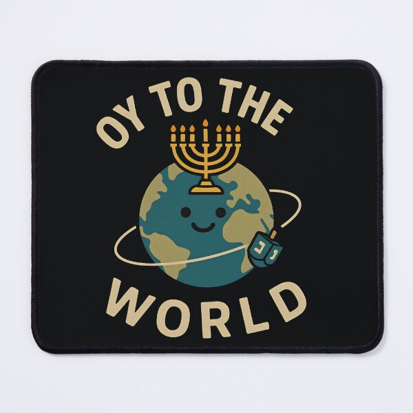 Item preview, Oy to the World – Cute Hanukkah Earth designed and sold by SidTastic .