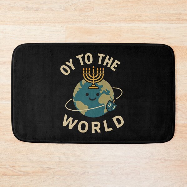 Item preview, Oy to the World – Cute Hanukkah Earth designed and sold by SidTastic .