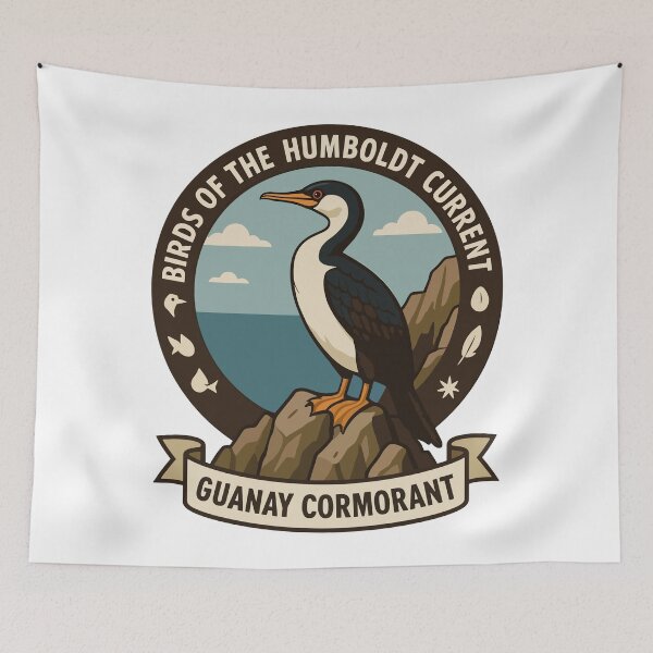 Item preview, Guanay Cormorant – Birds of the Humboldt Current Coastal Wildlife Art designed and sold by WildlifeInc.