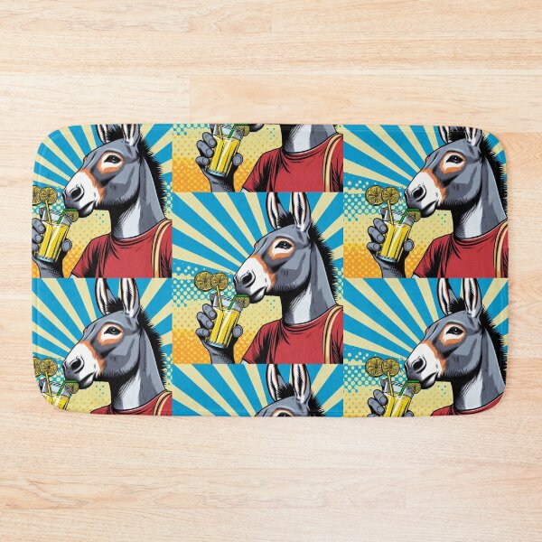 Item preview, Cute donkey drinking lemonade designed and sold by Dogandesighn.