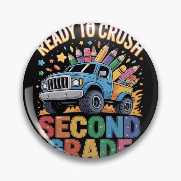 Item preview, Ready To Crush Second Grade 1st Day Of School  designed and sold by lilLilaBatArt.