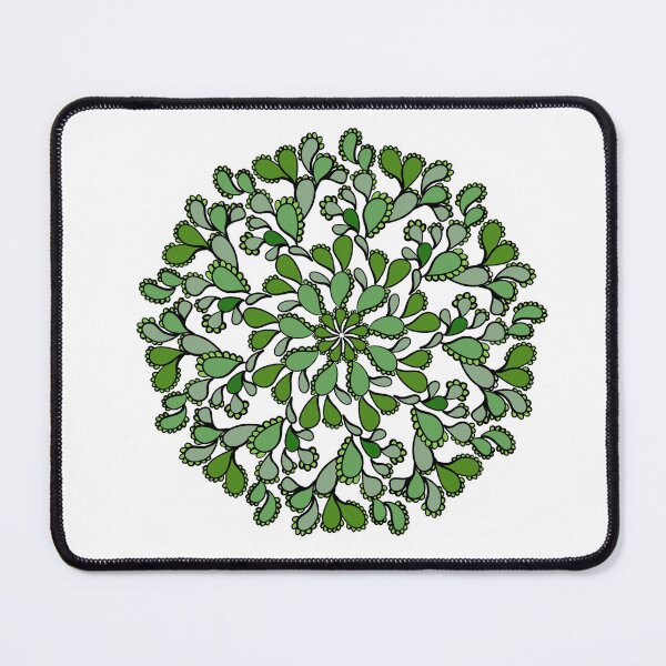 Item preview, Green cactus Coloring page mandala outline drawing for art therapy and meditation. Circular ornament designed and sold by nongsao4.