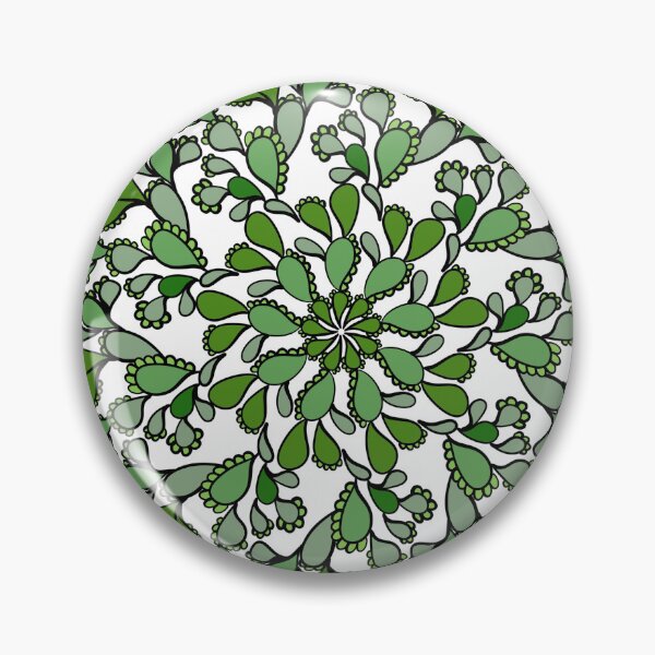 Item preview, Green cactus Coloring page mandala outline drawing for art therapy and meditation. Circular ornament designed and sold by nongsao4.