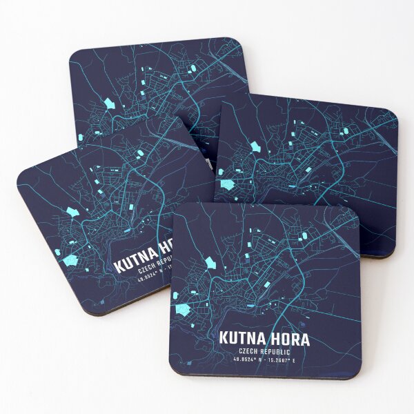 Item preview, Kutna Hora Midnight City Map designed and sold by HomeLivingCo.
