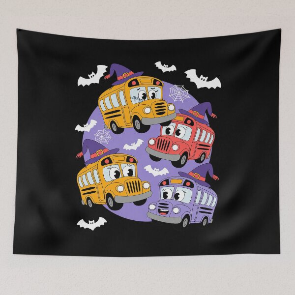 Item preview, Scary Bus Driver Spooky Bus School Bus Driver Halloween  designed and sold by lilLilaBatArt.