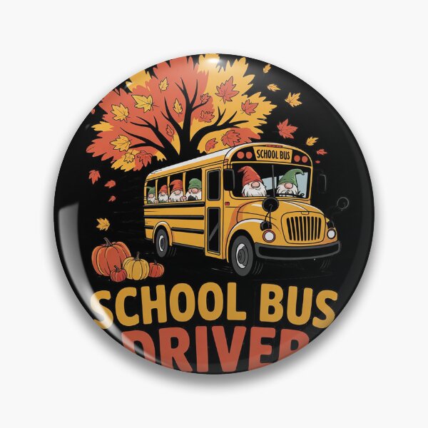 Item preview, School Bus Driver Autumn Fall  designed and sold by lilLilaBatArt.