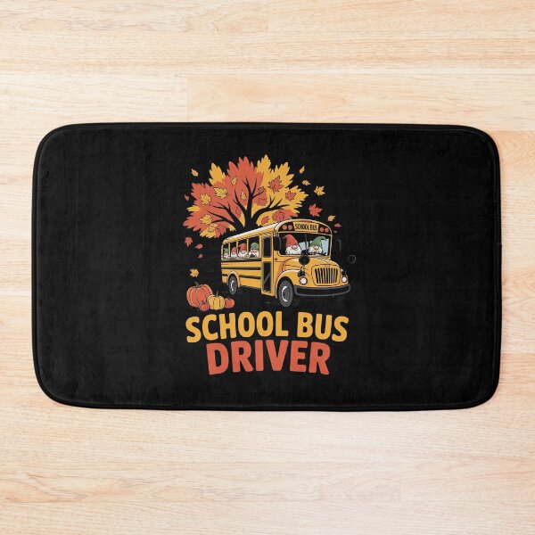 Item preview, School Bus Driver Autumn Fall  designed and sold by lilLilaBatArt.