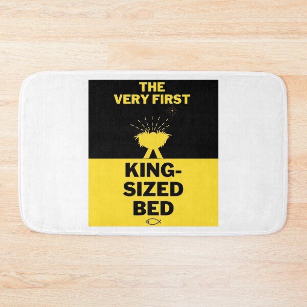 Item preview, The Very First King-sized Bed: Christmas JESUS -White Portrait  designed and sold by Holy Coast Threads (Formerly ChristianFlower).