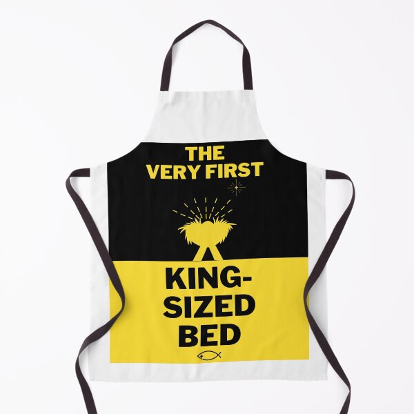 Item preview, The Very First King-sized Bed: Christmas JESUS -White Portrait  designed and sold by Holy Coast Threads (Formerly ChristianFlower).