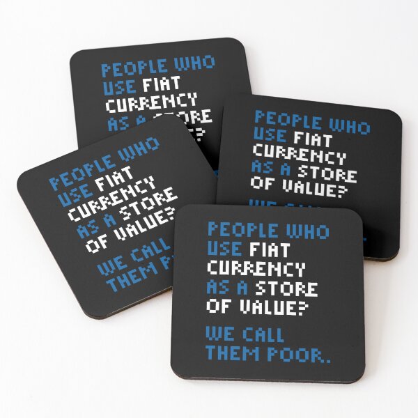 Item preview, We Call Them Poor - Bitcoin Michael Saylor Quote Blue designed and sold by CyberRex.