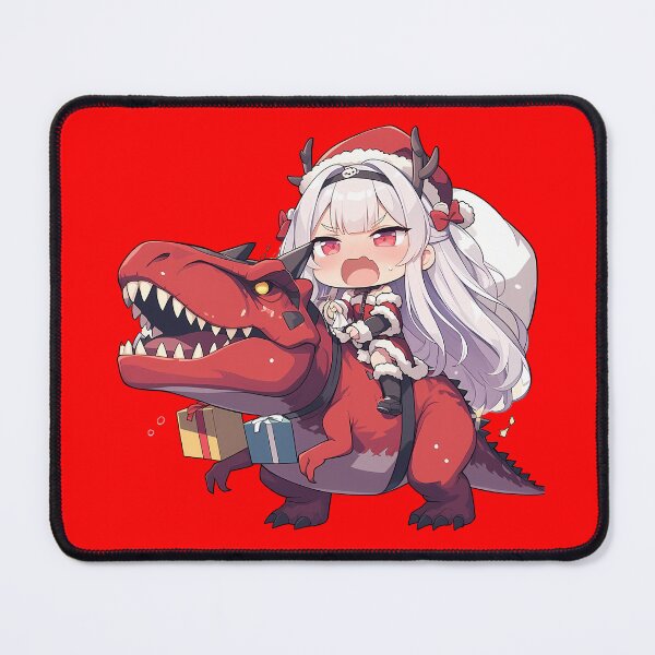 Item preview, Noshiro Azur Lane Anime Girl Riding Christmas Dinosaur T-Rex Santa Claus designed and sold by TorbenKuhano.