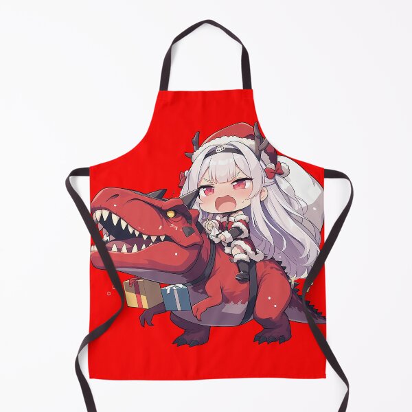 Item preview, Noshiro Azur Lane Anime Girl Riding Christmas Dinosaur T-Rex Santa Claus designed and sold by TorbenKuhano.
