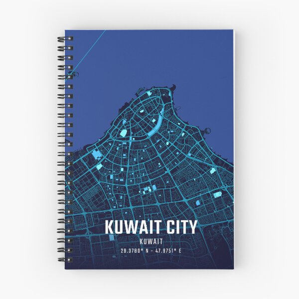 Item preview, Kuwait City Midnight City Map designed and sold by HomeLivingCo.