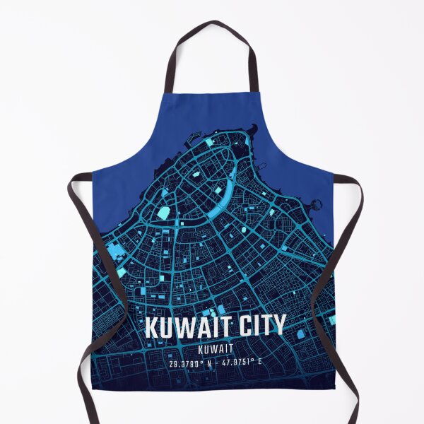 Item preview, Kuwait City Midnight City Map designed and sold by HomeLivingCo.