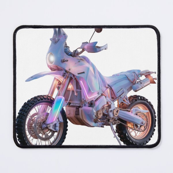 Item preview, Unicorn Ride – Iridescent Adventure Motorcycle Art designed and sold by MotoBites.