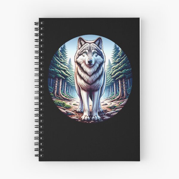 Item preview, Mystical wolf in a forest designed and sold by ReneMM.