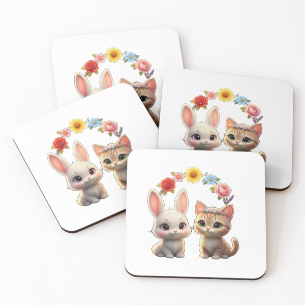 Item preview, Flowers, rabbits and cats designed and sold by PP&RAINBOW SHOP.
