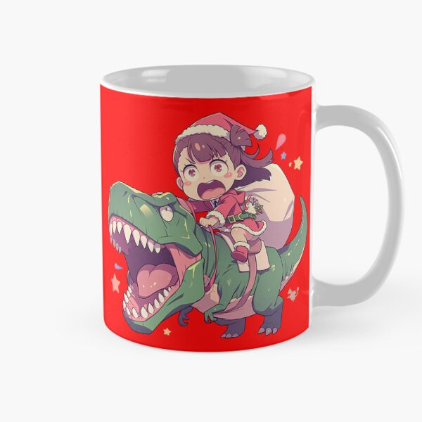 Item preview, Elias Ainsworth The Ancient Magus Bride Anime Riding Christmas Dinosaur T-Rex Santa Claus designed and sold by TorbenKuhano.