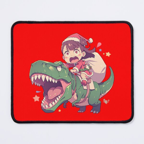Item preview, Elias Ainsworth The Ancient Magus Bride Anime Riding Christmas Dinosaur T-Rex Santa Claus designed and sold by TorbenKuhano.