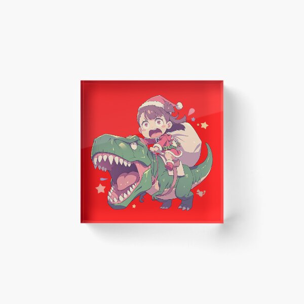 Item preview, Elias Ainsworth The Ancient Magus Bride Anime Riding Christmas Dinosaur T-Rex Santa Claus designed and sold by TorbenKuhano.
