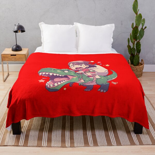 Item preview, Elias Ainsworth The Ancient Magus Bride Anime Riding Christmas Dinosaur T-Rex Santa Claus designed and sold by TorbenKuhano.