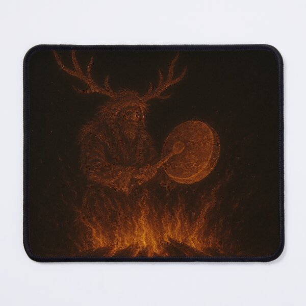 Item preview, The Fire Drummer of the Antlered Dawn designed and sold by Roland Keates aka Lost Histories .