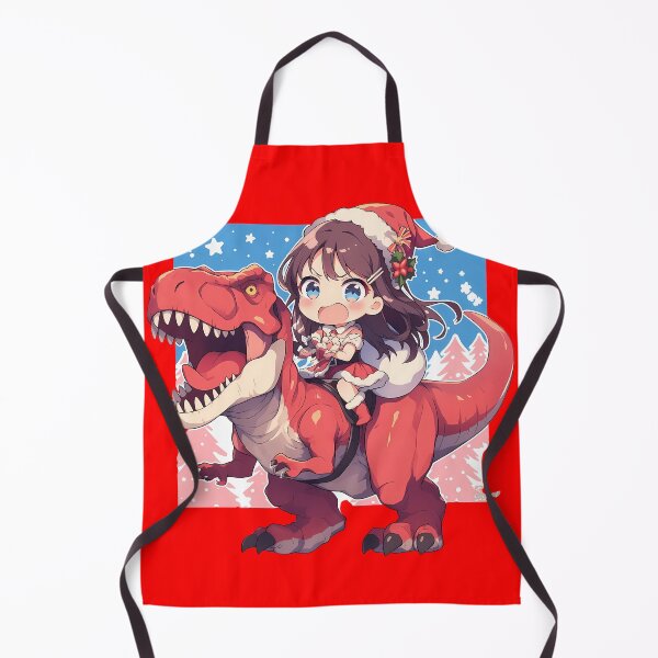 Item preview, Mai Sakurajima Bunny Girl Senpai Anime Girl Riding Christmas Dinosaur T-Rex Santa Claus designed and sold by TorbenKuhano.