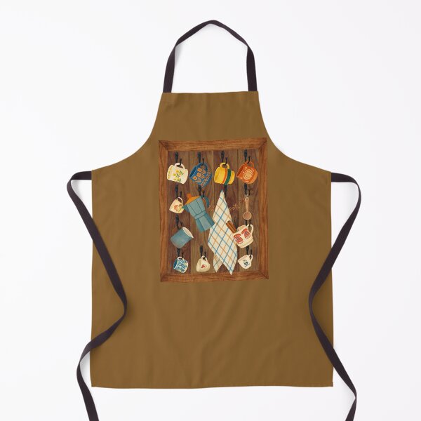 Item preview, The Coffee Wall kitchen art Illustration designed and sold by Taika Tori Art .