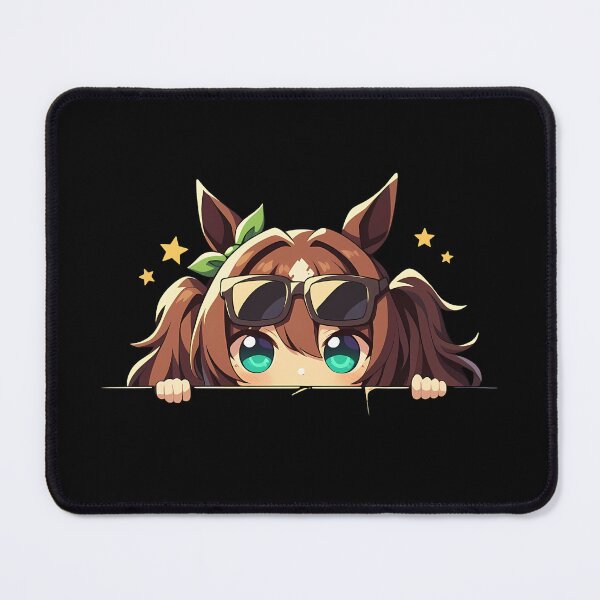 Item preview, Taiki Shuttle Uma Musume Pretty Derby Chibi Peeking Anime designed and sold by TorbenKuhano.