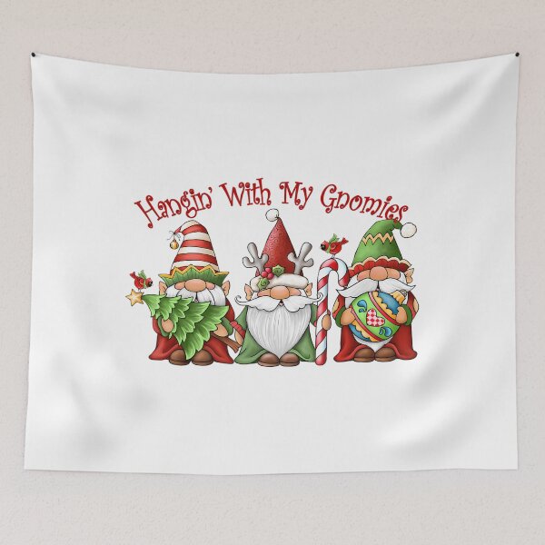 Item preview, With Vintage Holiday Happy Hangin Funny Quote My Gnomies designed and sold by Rackaam777Art.