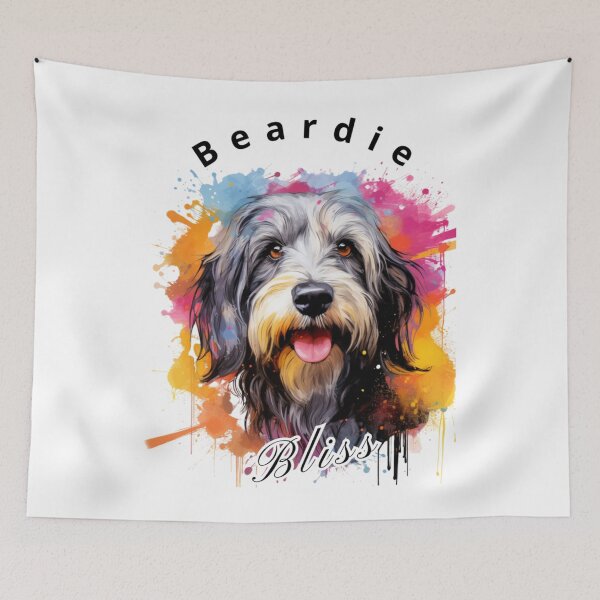 Item preview, Beardie Bliss - Cute Bearded Collie Sticker designed and sold by duyenlephien.