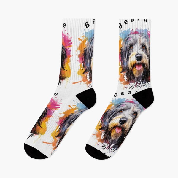 Item preview, Beardie Bliss - Cute Bearded Collie Sticker designed and sold by duyenlephien.