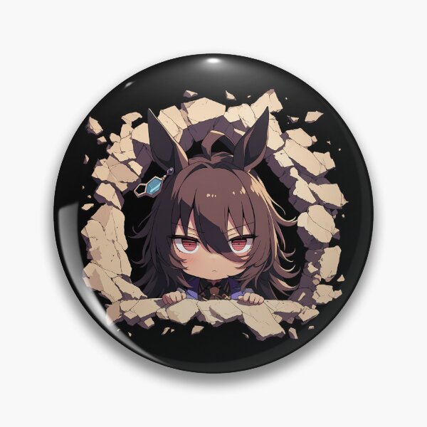 Item preview, Agnes Tachyon Uma Musume Pretty Derby Chibi Peeking Anime designed and sold by TorbenKuhano.