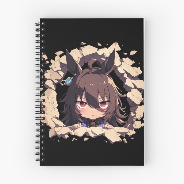 Item preview, Agnes Tachyon Uma Musume Pretty Derby Chibi Peeking Anime designed and sold by TorbenKuhano.