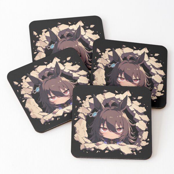Item preview, Agnes Tachyon Uma Musume Pretty Derby Chibi Peeking Anime designed and sold by TorbenKuhano.